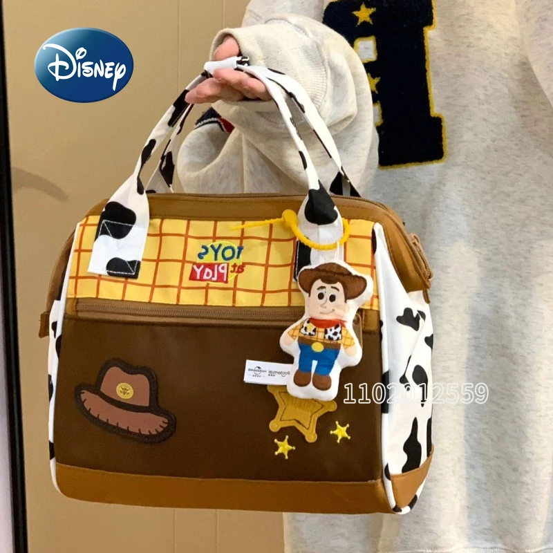 Disney Toy Story New Women's Handbag Cartoon Cute Luxury Girls' One Shoulder Oblique Bag Large Capacity Girls' Bag High Quality