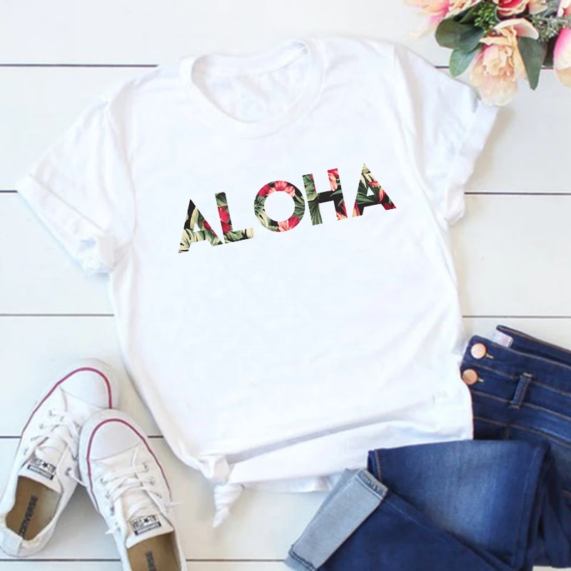 Рубашка Aloha женская с цветочным принтом летняя дорожная пляжная одежда для