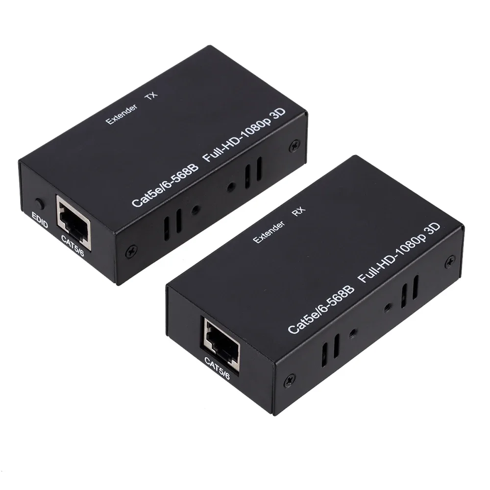 HDMI-совместимый удлинитель к портам RJ45 сетевой 1080P через CAT5e/6 UTP LAN 60M для PS4/Xbox TV Box ПК
