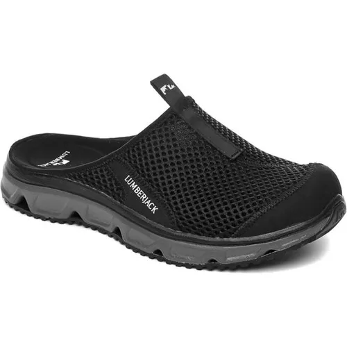 

Женские тапочки Lumberjack Castello, черно-серые, Новинка лета 2021, удобные повседневные Модные Женские тапочки на плоской подошве