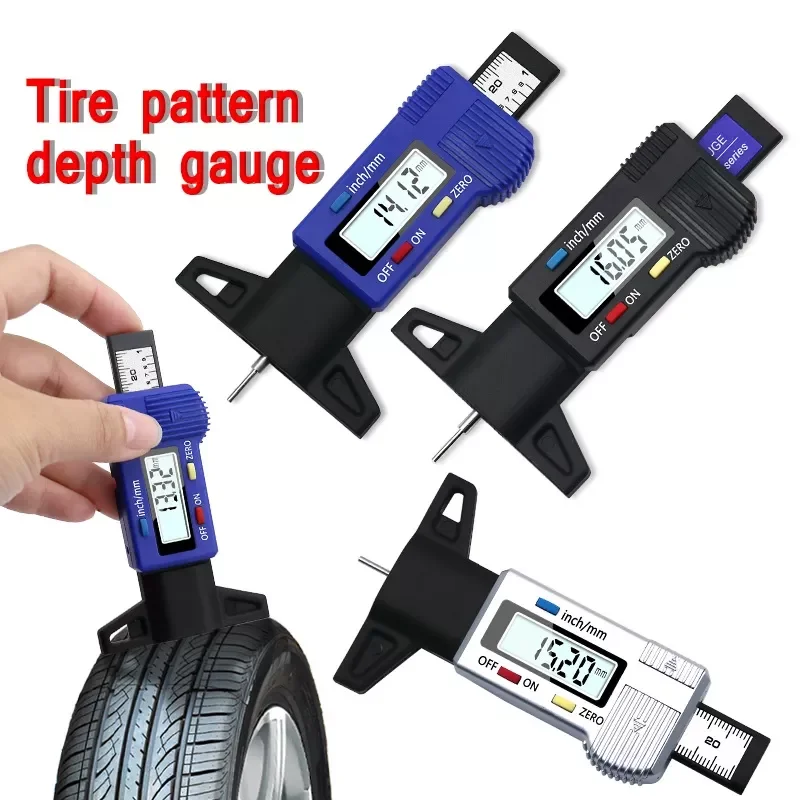 

Digital Car Tyre Tire Tread Depth Gauge Meter Measurer Tool Caliper Thickness Gauges Tread Brake Pad Shoe Tire Monitoring System