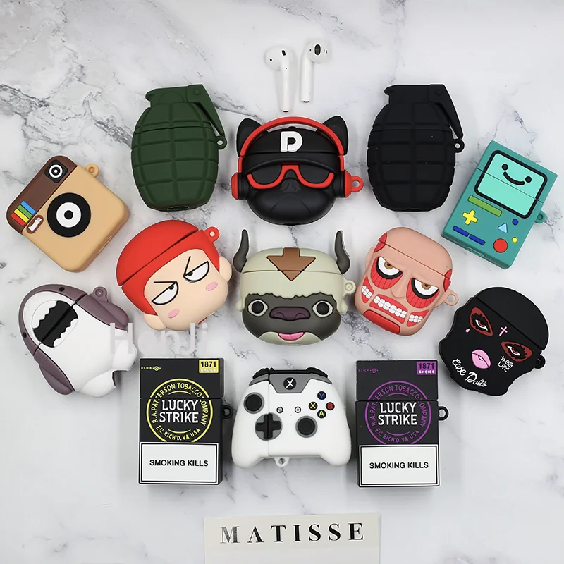 

3D Cartoon Earphone Case for AirPods Pro Bluetooth Headset Box for AirPods 1 2 3rd New Cramophone Cover Accessories Couple Case