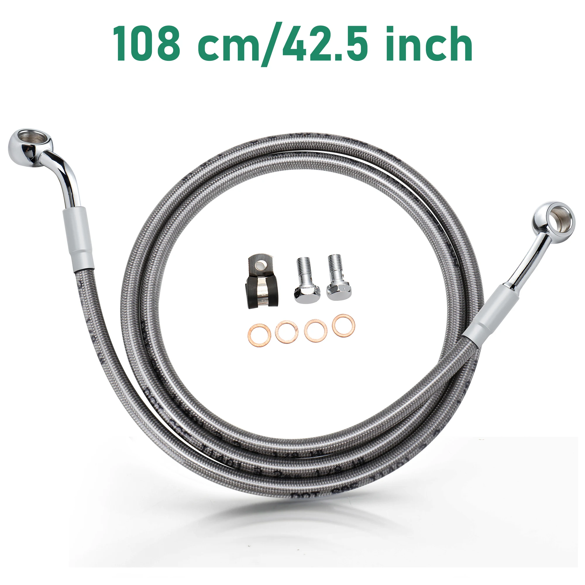 

Mokitdora 108/113/118 см Dyna передние гидравлические тормозные магистрали масляный шланг для Harley 1996-2006 Low Rider Super Glide Wide Glide без ABS