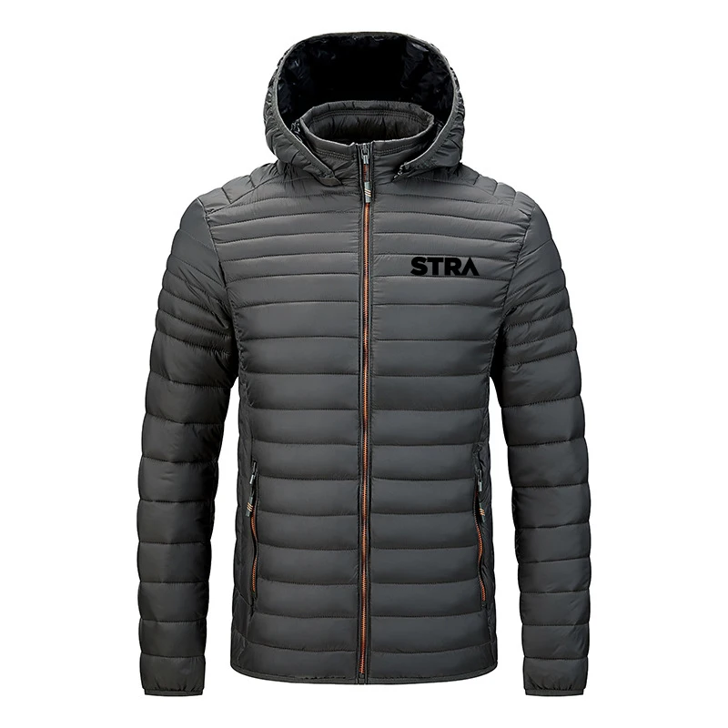 

Мужская Повседневная теплая куртка на молнии с капюшоном, осенне-зимняя куртка, Мужская ветровка, модная трендовая куртка, топы