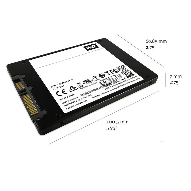 Внутренний жесткий диск Western Digital WD Green SSD 1 ТБ твердотельный SATA 3 0 6 2 60 Гб 120 ГБ 240 480 500