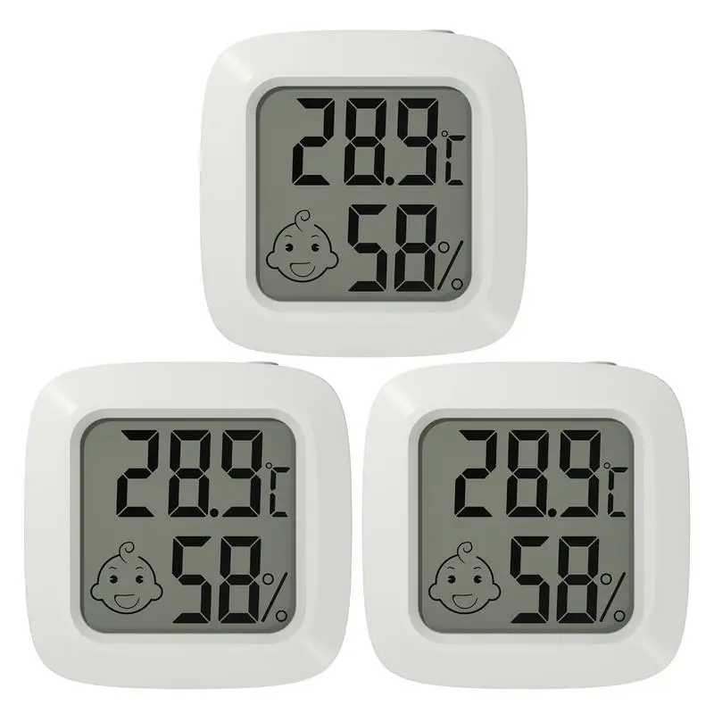 

3 шт., электронный термометр-гигрометр с ЖК-дисплеем