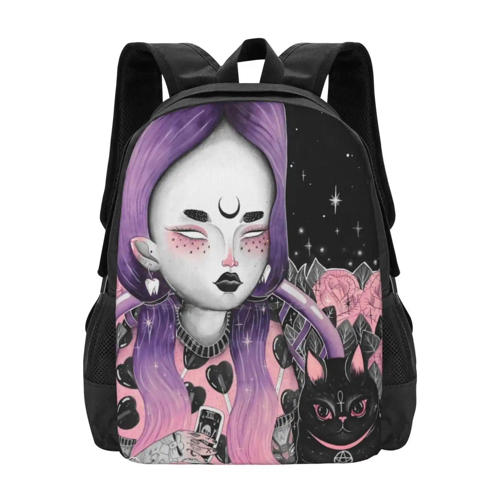 

Гадания в ночное время среднего лета. Модный дизайнерский дорожный школьный рюкзак для ноутбука с рисунком 13-го поп-арта Loll3 детский пугающийся Таро