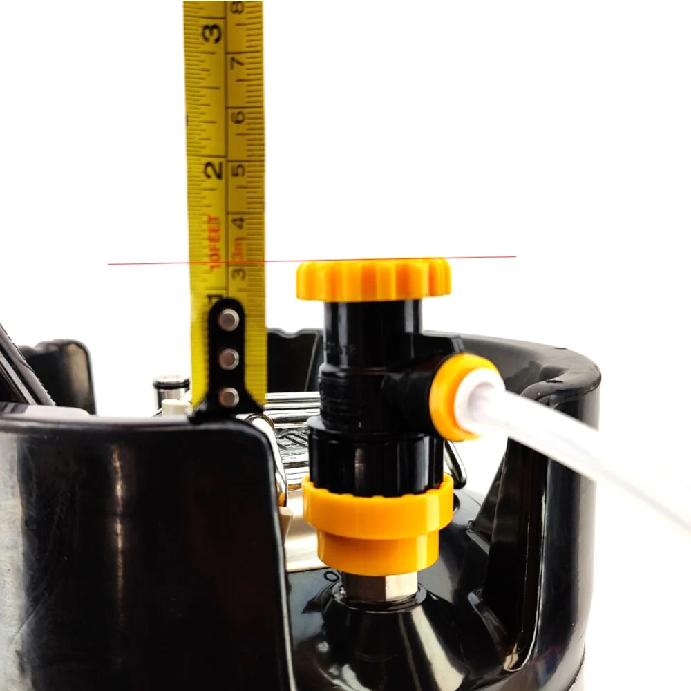 11 KegLand Duotight 8 мм XFlow Control Шаровой замок для отключения (жидкий черный + желтый) (POK)