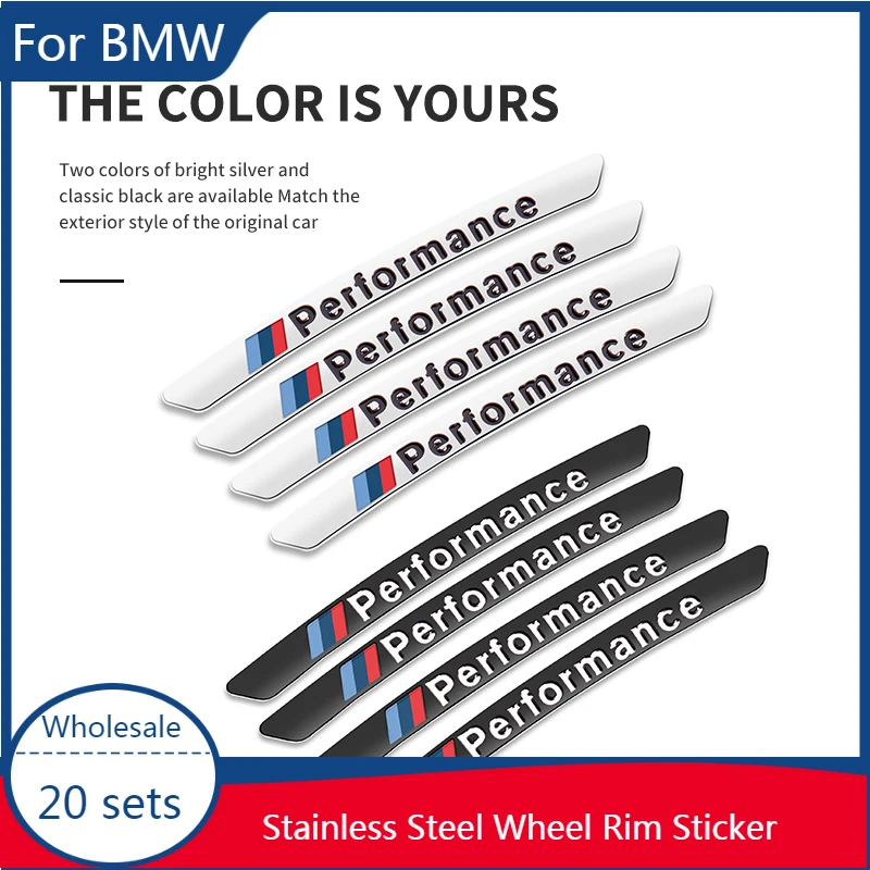 

(Wholesale 20set) Car Wheel Rim Center Sticker Alloy Carbon Perofrmance Emblem Sticker for BMW E60 E71 E88 E87 E90 E83 X3 X5