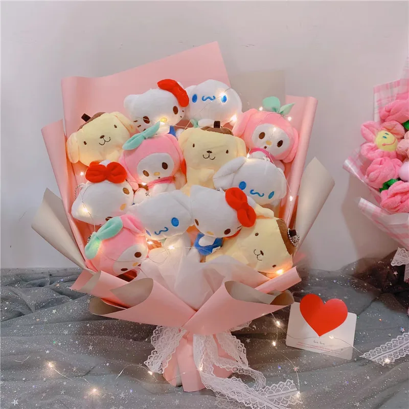 Аниме Sanrio Hello Kitty Kuromi мой мелодия Коричный Свадебный фотобукет подарок на день
