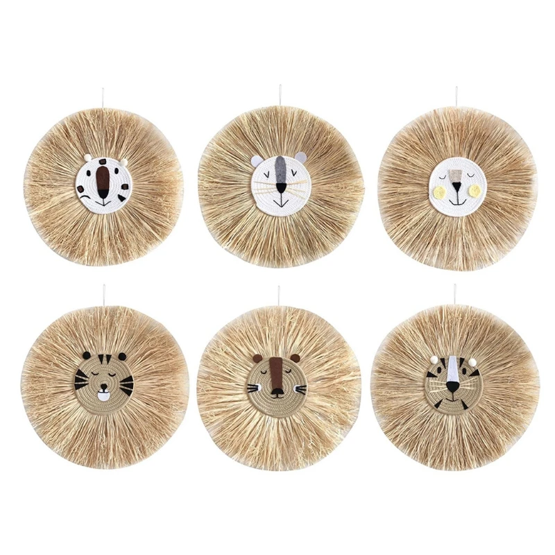 

Woven Tiger Lion Ornament for Home Children's Bedroom Decoration Tapestry