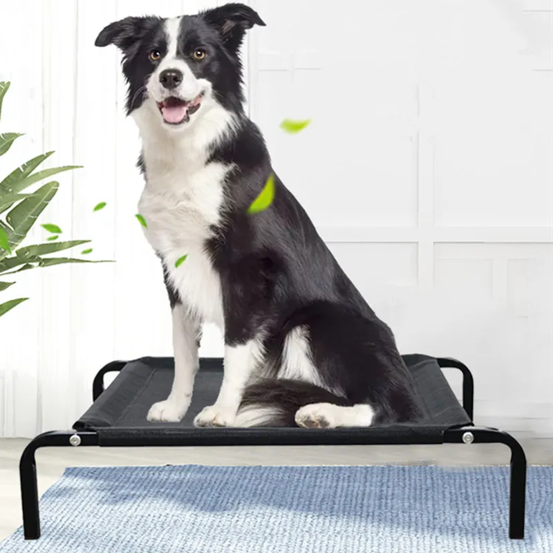 Dog Beds For Large Dogs Sleeping Kennel Breathable Dogs Bed Washable Iron Pet Bed For Traveling Pet Supplies