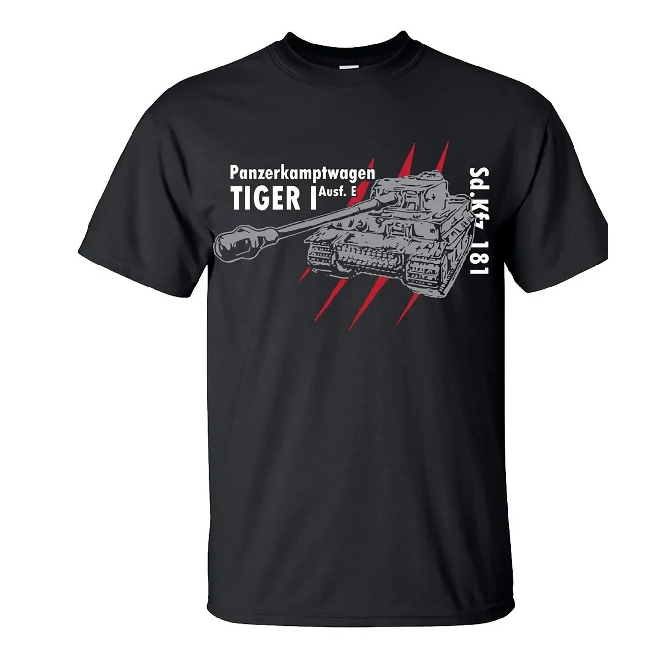 

Wehrmacht Panzer WWII German Tiger I Tank T Shirt. Short Sleeve 100% Cotton Casual T-shirts Loose Top Size S-3XL