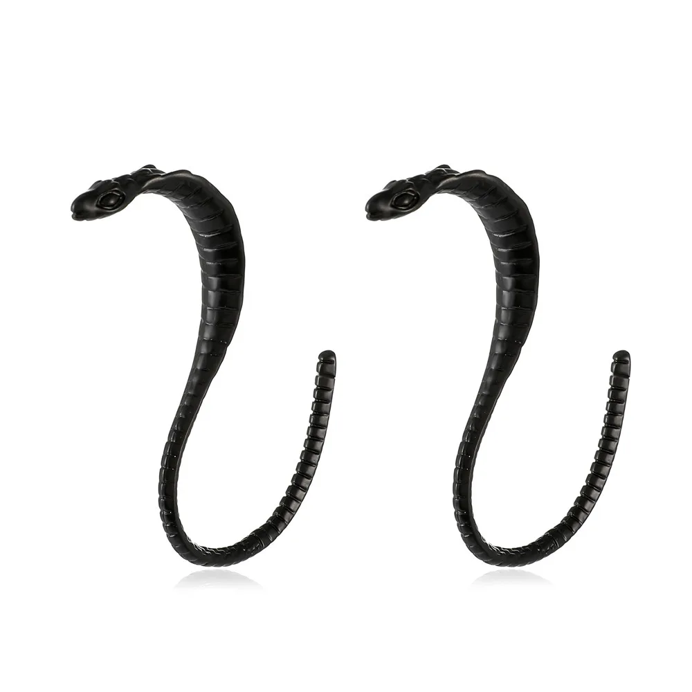 Женские винтажные серьги-гвоздики в виде змеи