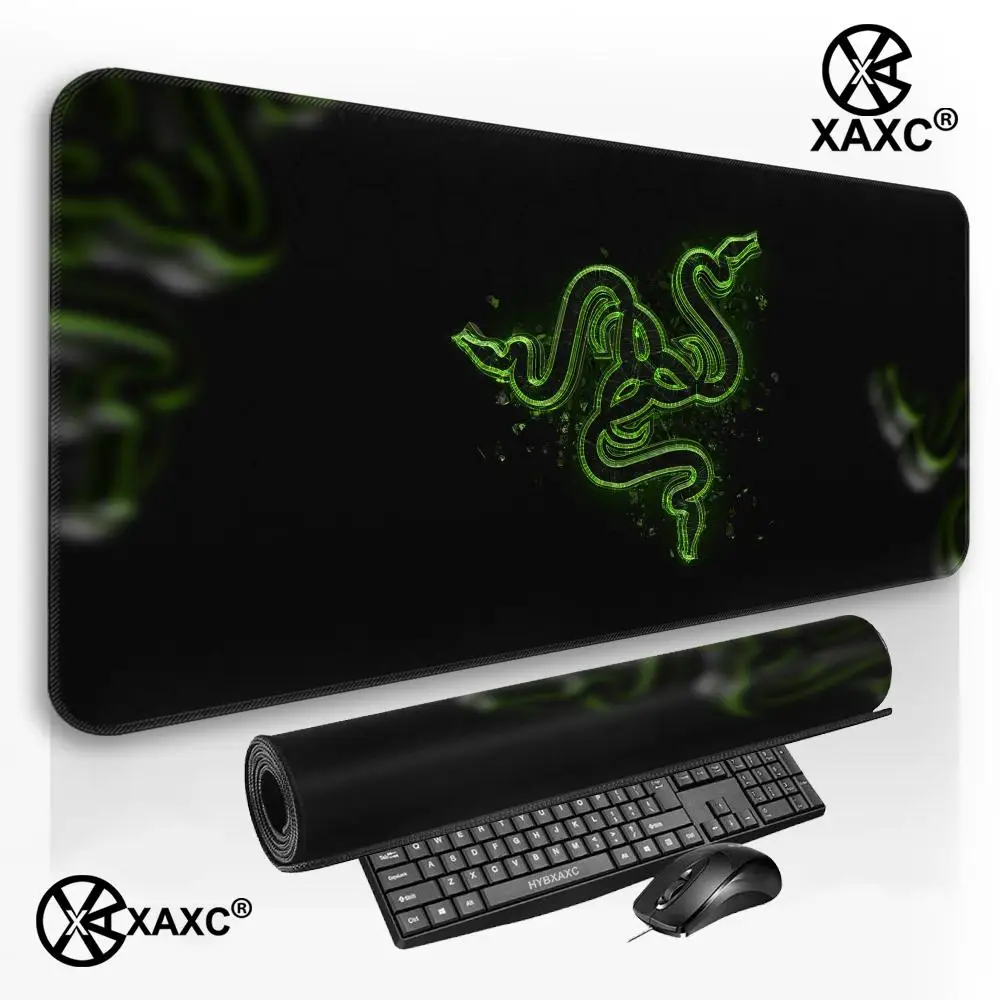 Фото Большой коврик для мыши XXL R-Razer Snake, коврик для клавиатуры и мыши, нескользящий резиновый игровой коврик для мыши, коврик для ноутбука HYBXXC №4