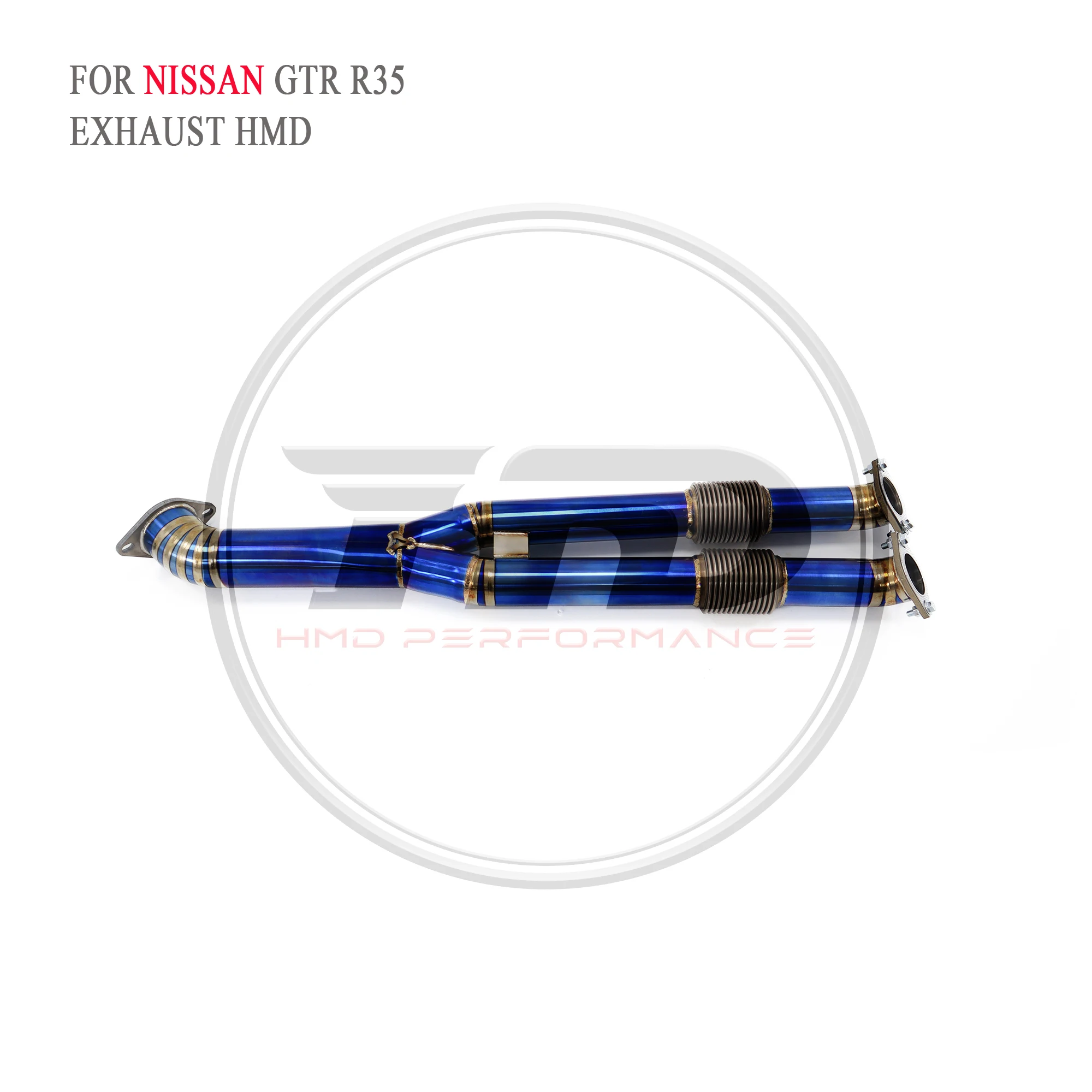Выхлопная система HMD высокая производительность передняя труба для NISSAN GTR R35