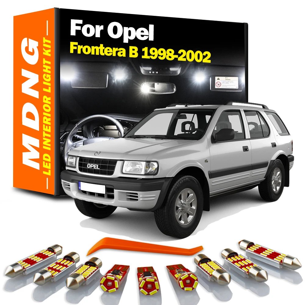 

MDNG 13Pcs Canbus LED Interior Dome Map Light Kit For Vauxhall Opel Frontera B 1998 1999 2000 2001 2002 Car Led Bulbs No Error