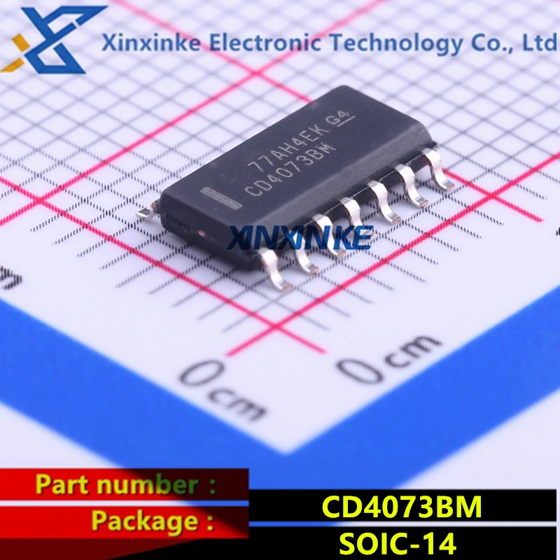 

CD4073BM CD4073 SOIC-14 Single-Function Logic Gates CMOS Tr 3-Input AND Gate Brand New Original