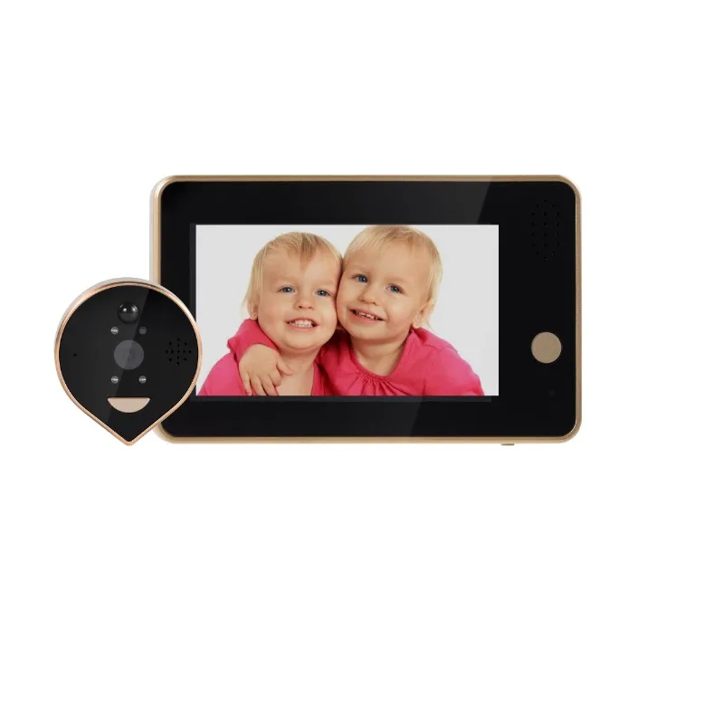 

Video Doorbell 170 Degree Peephole Viewer Video Eye Door Bell Smart Home Outdoor Camera Monitor Visual Doorbell 4.3 Inch