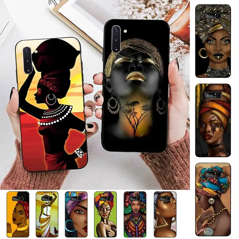 

South Africa Woman Phone Case for Samsung Note 5 7 8 9 10 20 pro plus lite ultra A21 12 72