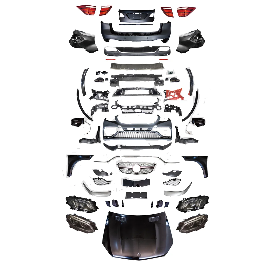 Фото XLstyling Body Kit Conversion Facelift Обновление комплектов для Mercedes Benz ML W164 2005-2012 up GLE W166 2016-2019 AMG63 Style №1