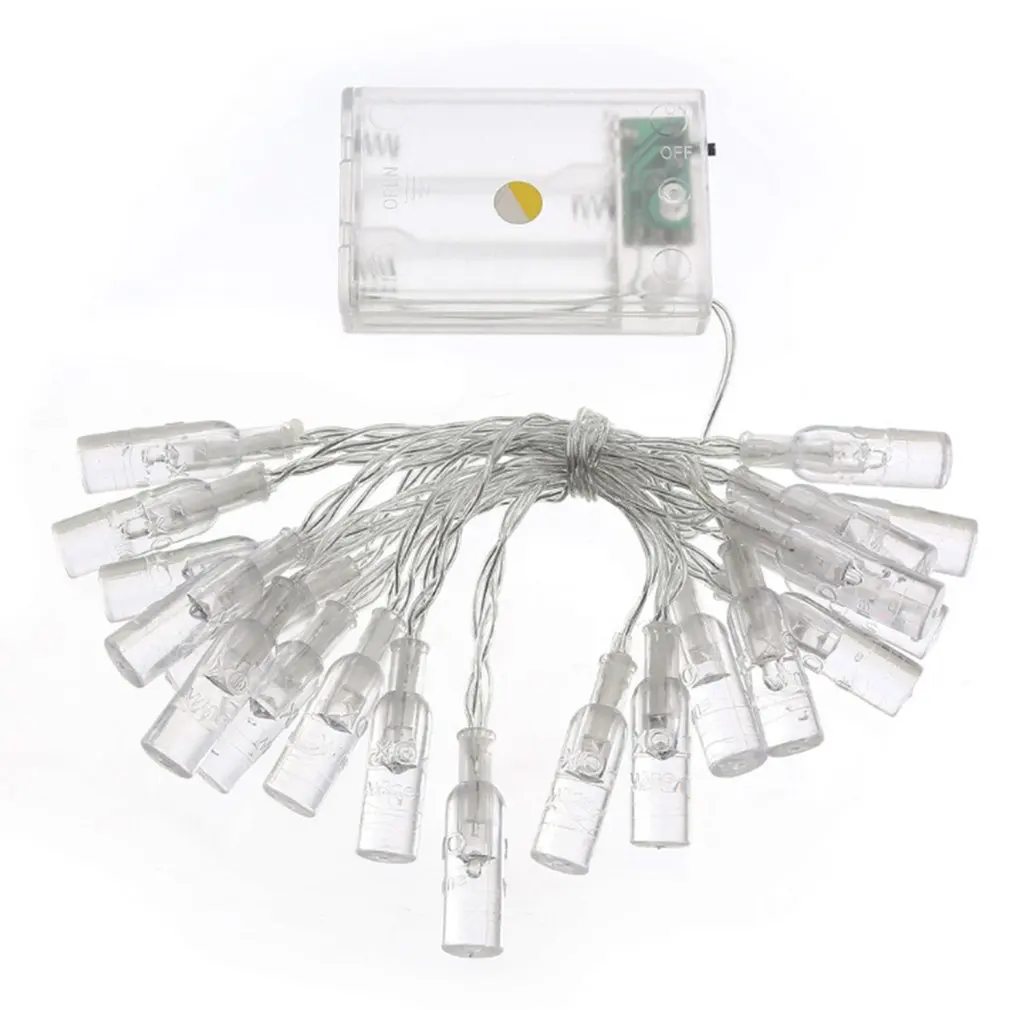 

20 LEDs Wine Bottle Lighting Strings Battery Powered Christmas Fairy String Lights Party Wedding Xmas White/Warm White/Colorful