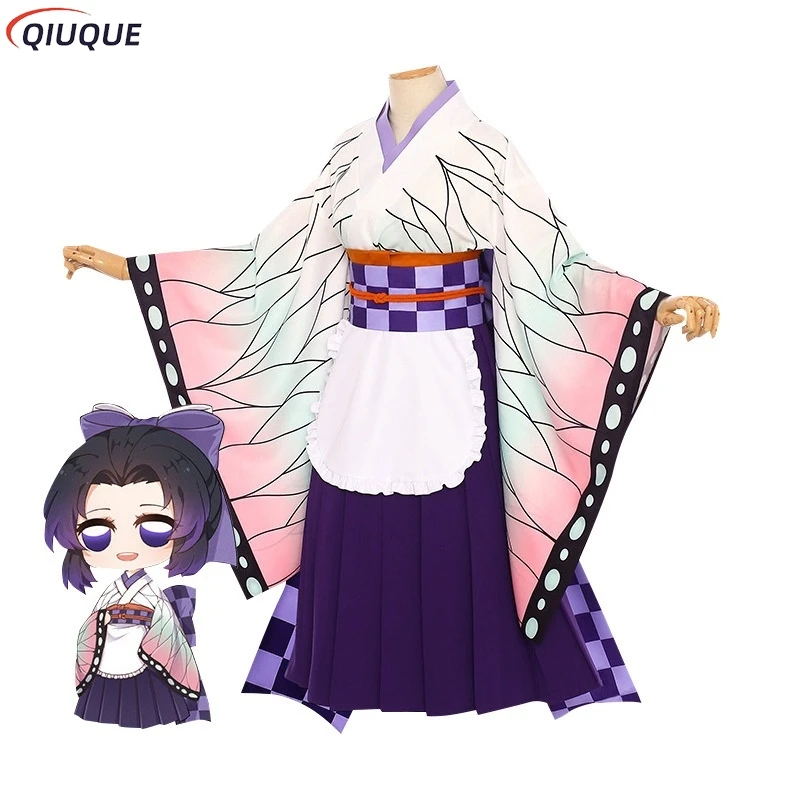 Аниме Косплей Костюм Горничная Униформа Kanroji Mitsuri Kibutsuji Кимоно Blade Kochou Shinobu Kamado Nezuko Косплей Платье (art.: 3920d33818b54) - 3920d33818b54