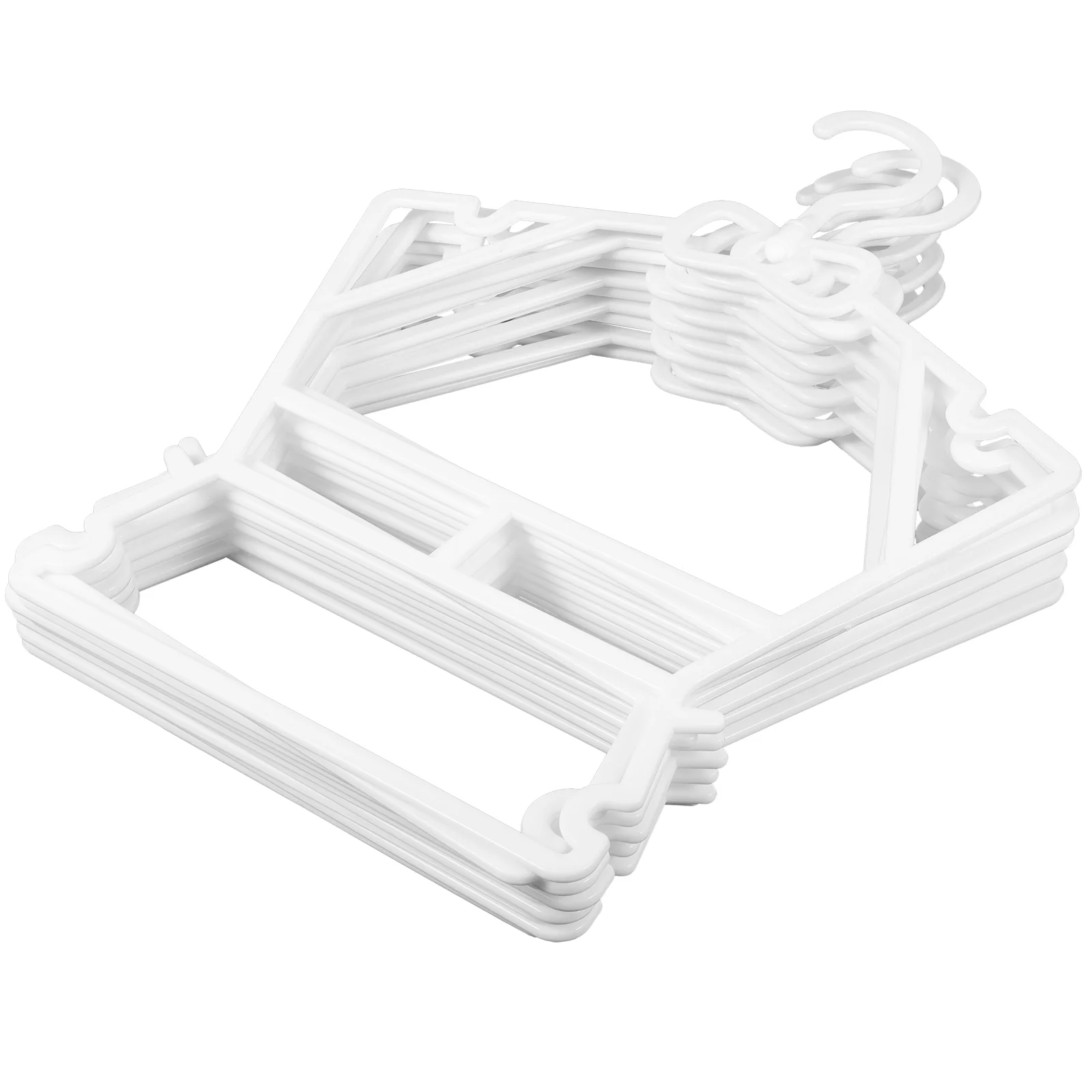

10 Pcs Kids Clothing Hangers Kids Plastic Hangers Plastic Coat Hangers Children's Clothing Children's One-piece Hanger