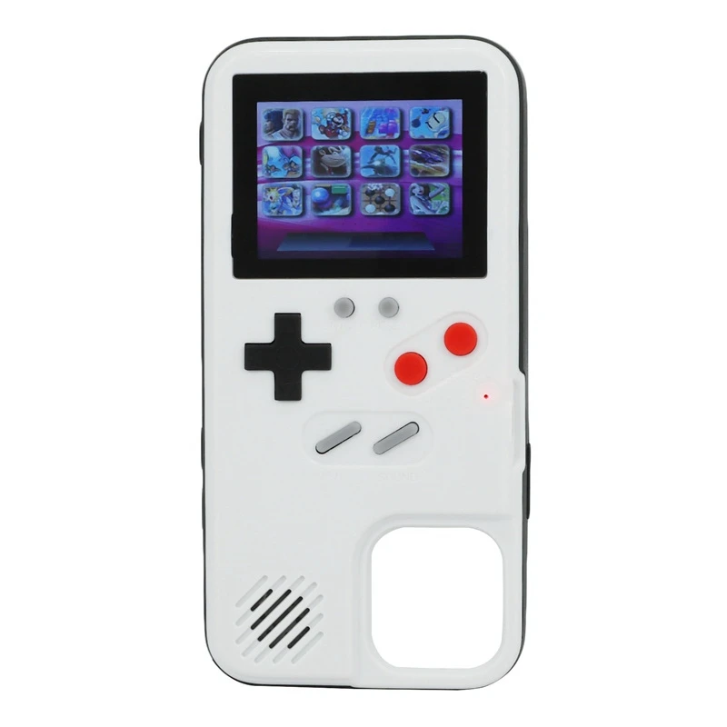 

Mobile Phone Case With Color Screen Game Player Case Classic Game Player Pu For Iphone 12