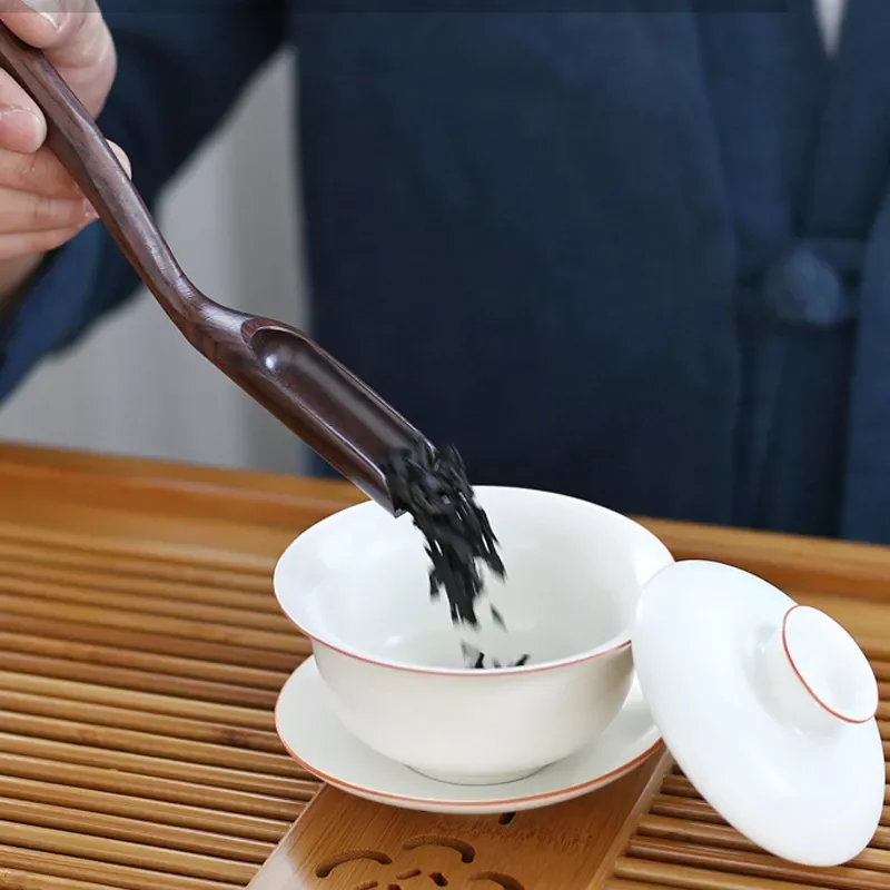 

2022NEW Tea Accessories Chinese Kongfu Wooden Bamboo Retro Style Natural Tea Scoop Delicate Spoon Portable Bamboo Teaspoon