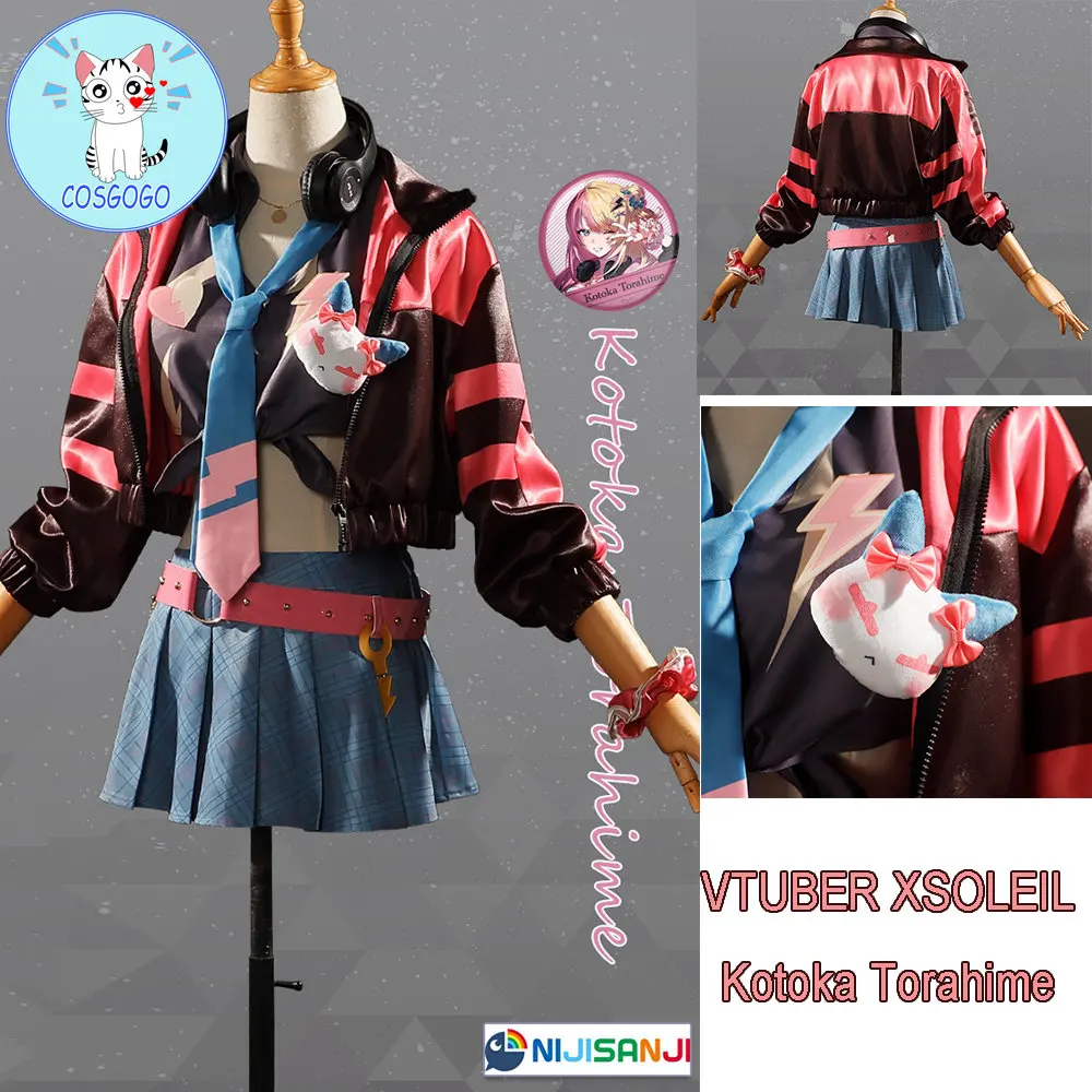 

Костюм для косплея COSGOGO Game Vtuber Nijisanji xсоли котока черехим Косплей Костюм Хэллоуин вечерний наряд женский костюм сексуальный