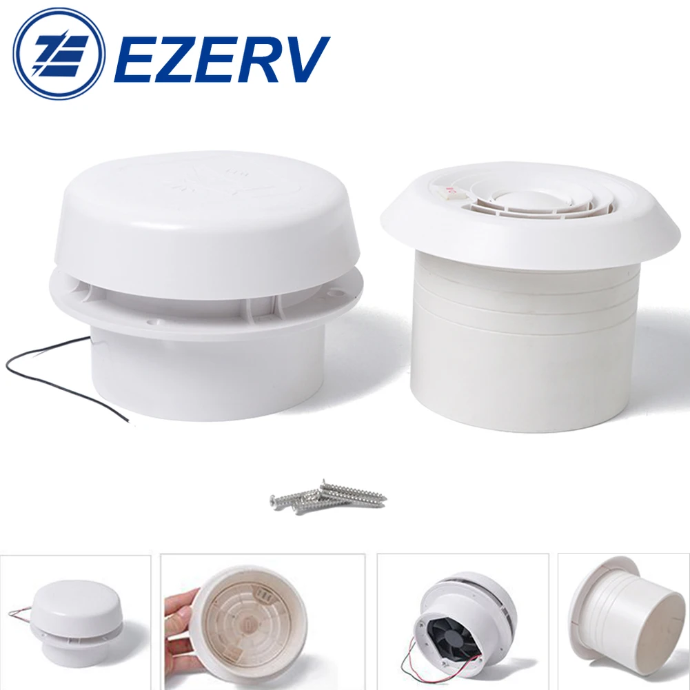 

RV exhaust fan roof Air Ventilation Round vent Vent with low noise strong wind 12V 60CFM camper trailer caravan accessories