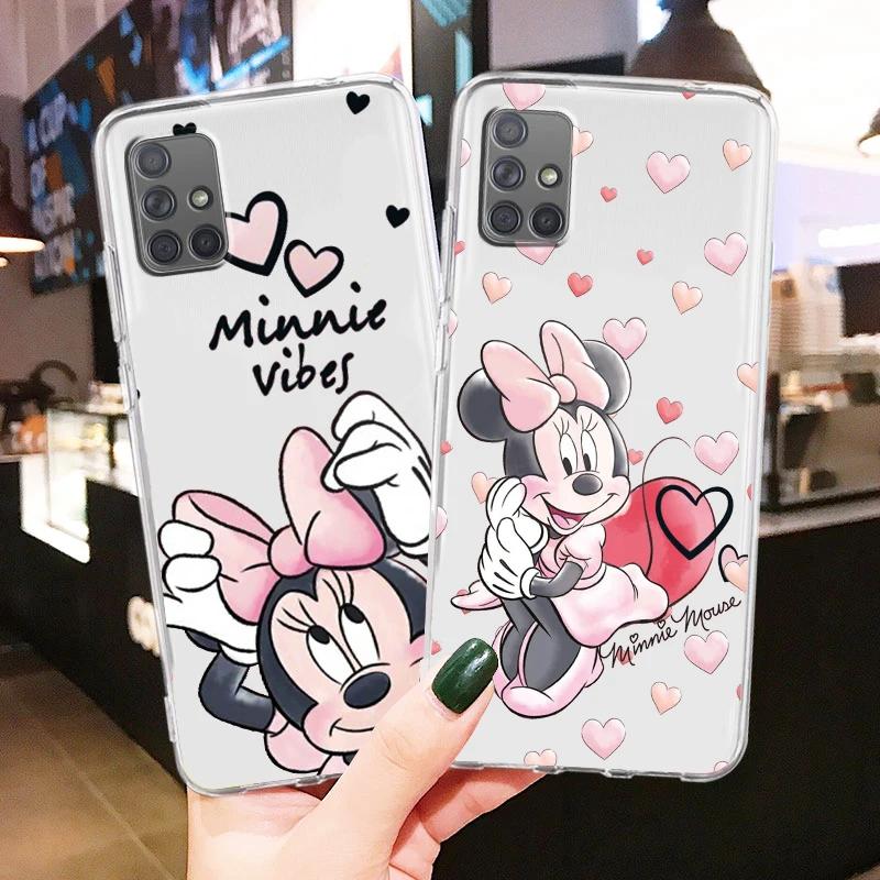 

Minnie Fashion Minnie For Samsung Galaxy A04 A04E A42 A12 A02S A91 A81 A71 A51 A41 A31 A21 Soft Transparent Phone Case Fundas