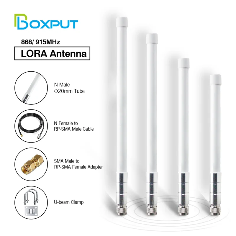 BOXPUT 868 МГц/915 МГц гелиевая Майнер наружная LoRa антенна Водонепроницаемая с высоким