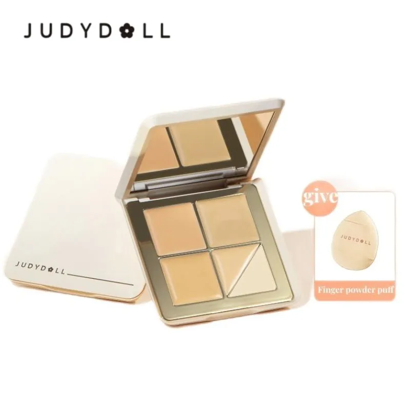 

New Judydoll Five Color Concealer Plate Facial Concealer To Cover Spots Acne Lacrimal Groove and Black Eye Circles