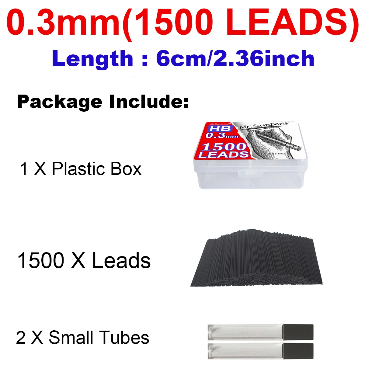 

Механические карандаши Mr.Sampens HB 0,3 мм