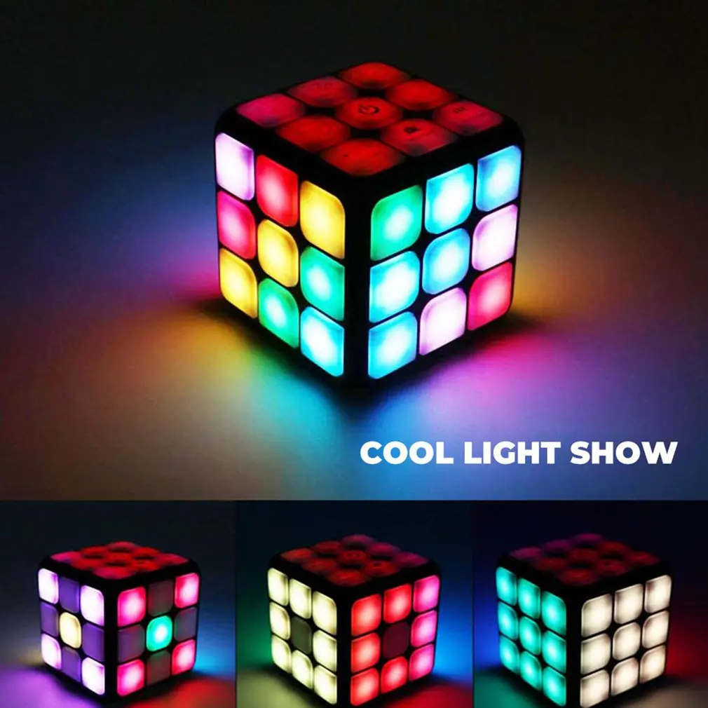 

Electronic Magic Flashing Cube Memory Brain Game World Challeng Cube Handheld Game For Kids And Adults Fun Gift Toy