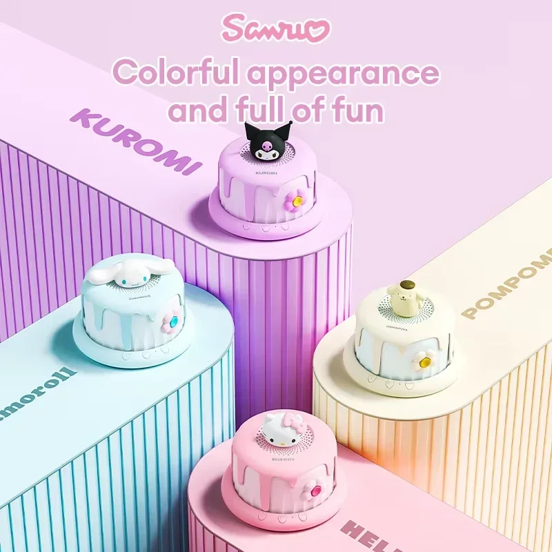 Sanrio Kuromi Mini Bluetooth Беспроводной Динамик Kawaii Hello Kitty Cake Series Портативный Аниме-подарок