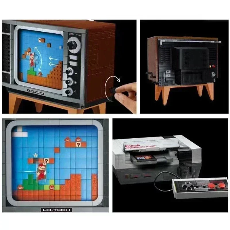 Фото В наличии 2651 шт. Super NES ТВ игровая консоль 71374 модель Moc модульные строительные блоки кирпичи фигурки развивающие детские игрушки подарки №4