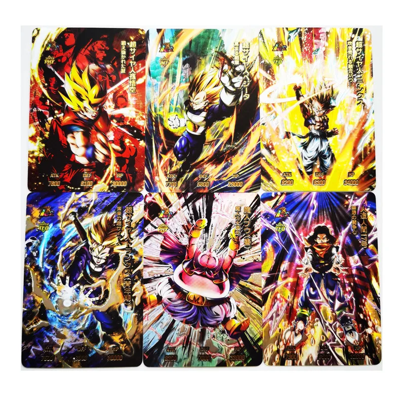 

9pcs/set Dragon Ball Z Legend Composite Process Super Saiyan Goku Vegeta Hobby Collectibles Game Anime Collection Cards