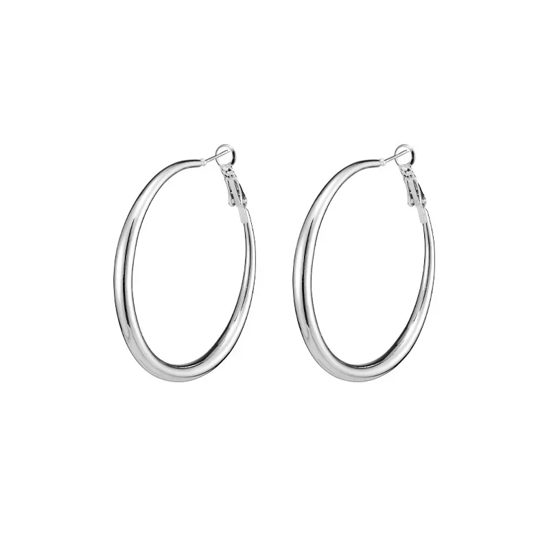 Нишевый дизайн чувственные легкие роскошные серебряные серьги из титановой