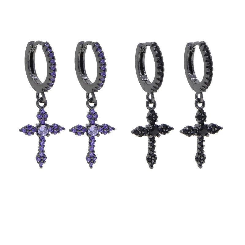 Крутые мужские серьги в стиле хип-хоп с микроасфальтированными серьгами 5А