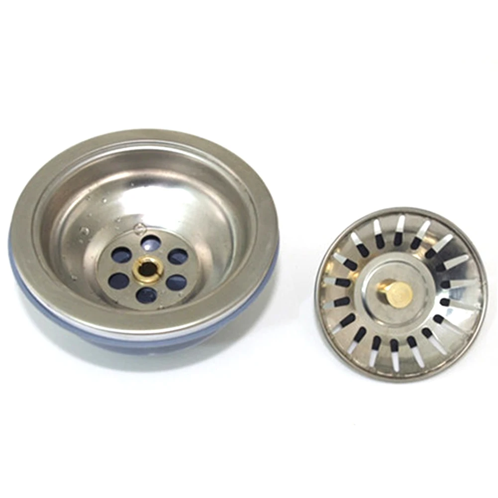 

Disposer Plug Strainer Portable Stopper Filter Sink Drainer Kitchen Silver Stainless Steel