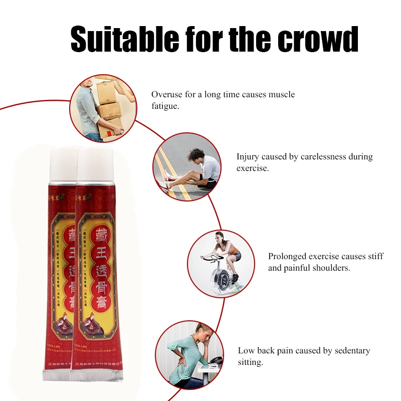 

5 шт., 20 г, обезболивающая мазь для снятия боли при ревматическом артрите