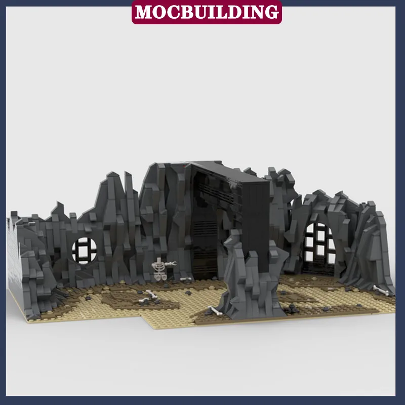MOC Космический фильм Дворцовая сцена Модель Строительный блок Сборка Коллекция