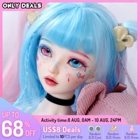 bjd doll miyn 14 colorful magic ice cream girl 41cm ball jointed doll msd size cute baby candy make up doll