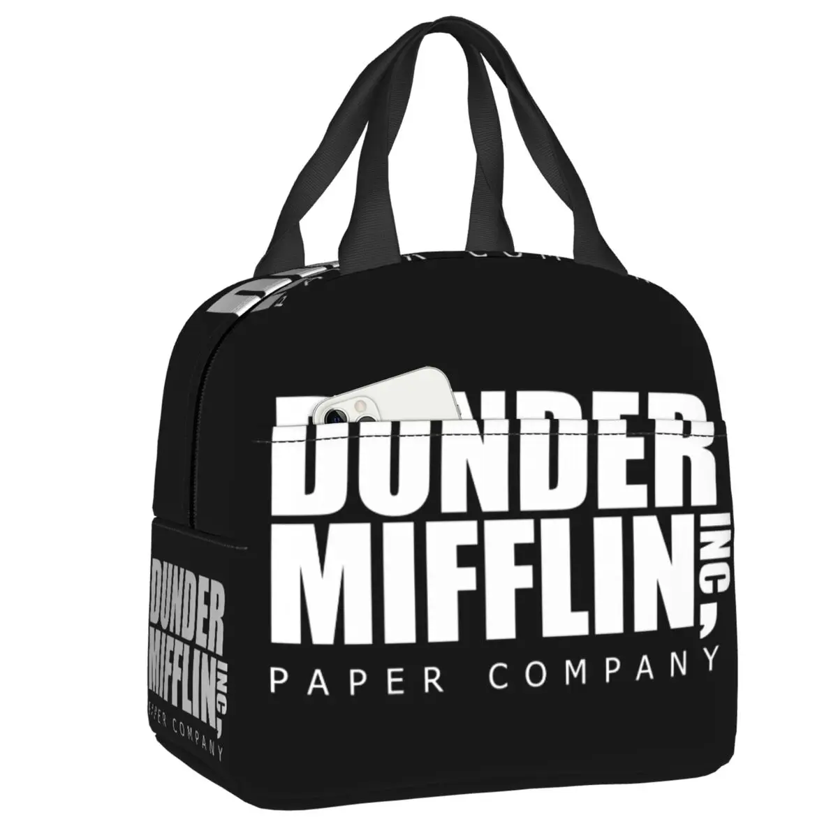

The Office TV Show Dunder Mifflin Paper Company Insulated Lunch Bags for Women Portable Cooler Thermal Food Lunch Box School