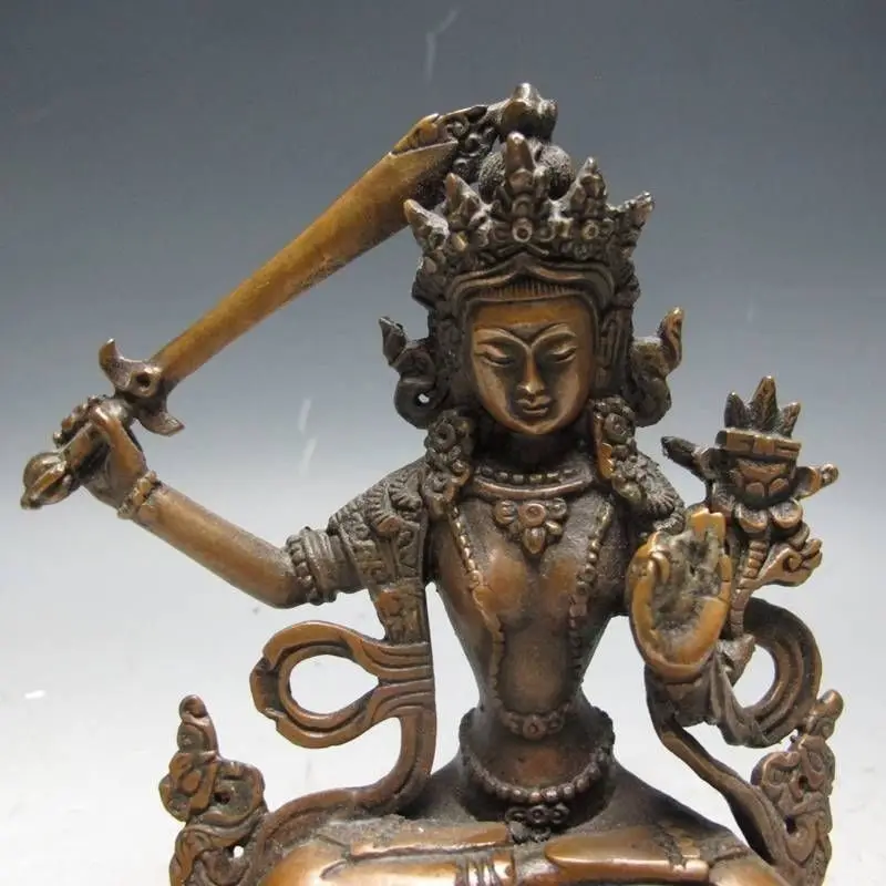 Китайская Бронзовая статуя Будды |