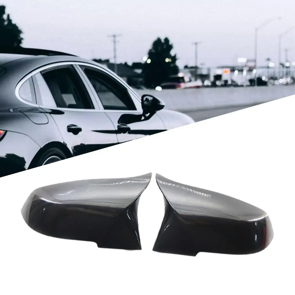

1 пара, глянцевые черные боковые колпачки из АБС-пластика для зеркала заднего вида серии 1, 2, 3, 4, F31, F34, F32, 51167292745, 51167292746, Декор