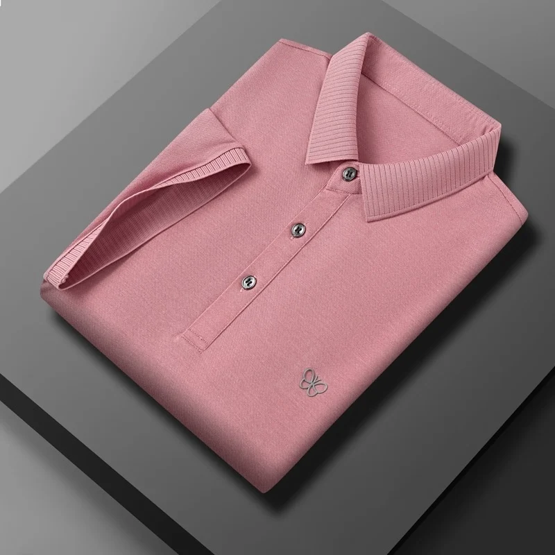 

Мужская футболка с коротким рукавом, Повседневная Деловая футболка с полурукавами, лето 2023